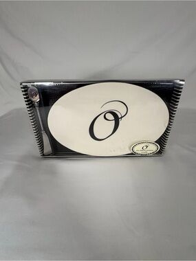 Mud Pie Black and White Striped Gift Box